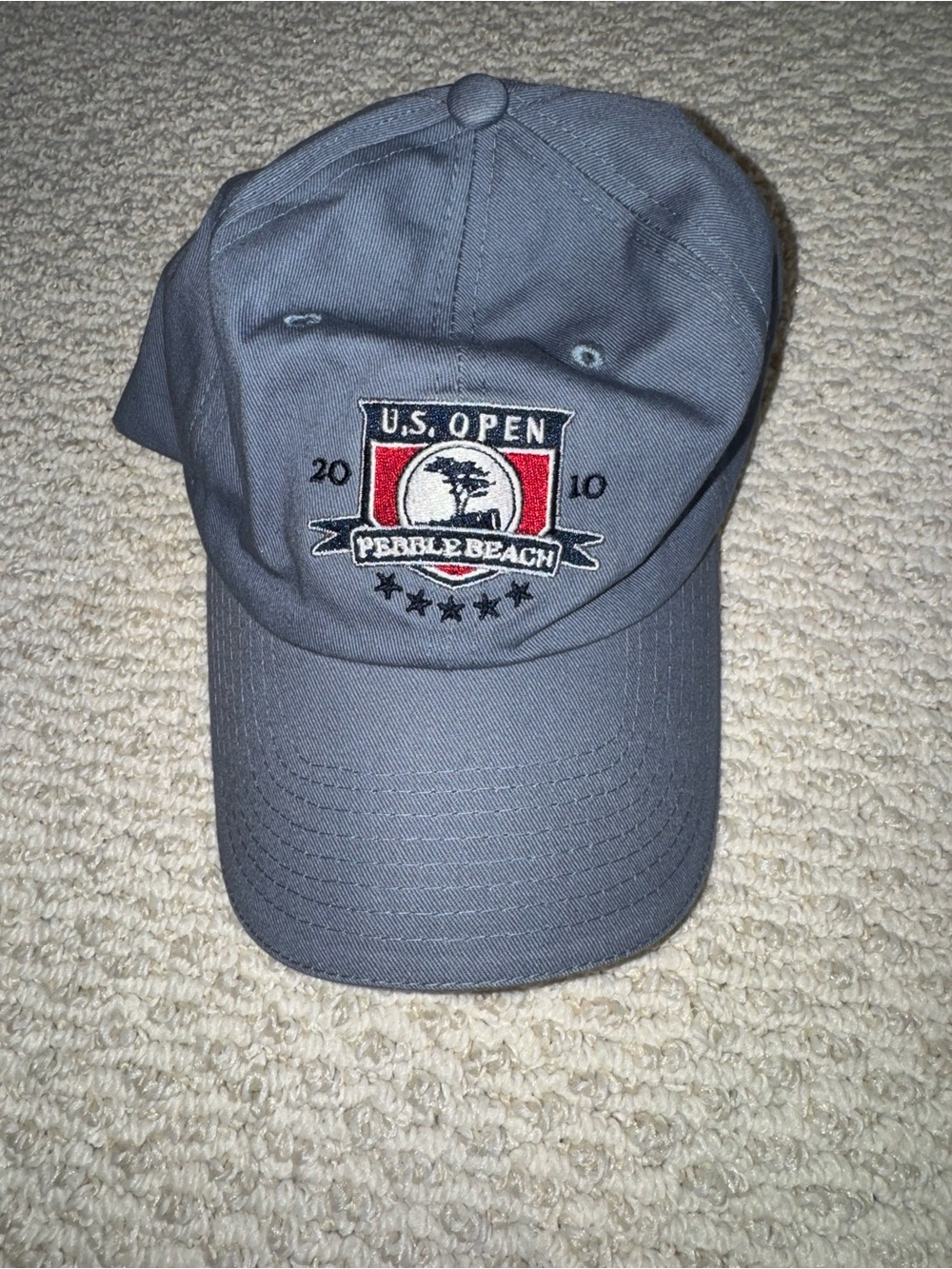 U.S. Open Pebble Beach 2010 Embroidered Baseball Cap - Gray